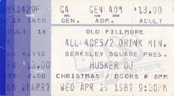 Hüsker Dü / Christmas on Apr 29, 1987 [709-small]