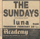 The Sundays / Luna on Feb 25, 1993 [189-small]