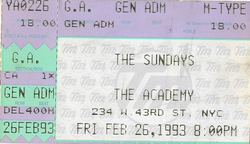 The Sundays / Luna on Feb 26, 1993 [190-small]