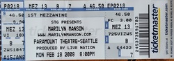 tags: Ticket - Marilyn Manson / Ours on Feb 18, 2008 [199-small]