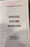 Leon Russell / Elton John / mckendree spring on Nov 20, 1970 [284-small]