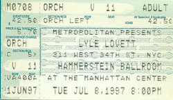 Lyle Lovett on Jul 8, 1997 [374-small]