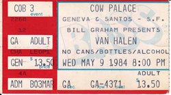 Van Halen  / The Velcros on May 9, 1984 [742-small]
