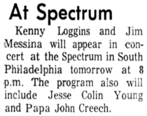 Loggins And Messina / Jesse Colin Young / Papa John Creach on Nov 30, 1973 [455-small]