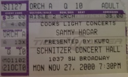 Sammy Hagar on Nov 27, 2000 [660-small]
