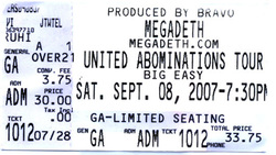 Megadeth / In This Moment on Sep 8, 2007 [706-small]