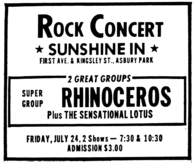 Rhinoceros / Lotus on Jul 24, 1970 [248-small]