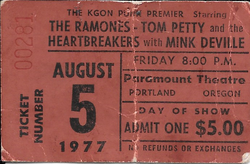 Ramones / Tom Petty & Heartbreakers / King Bee on Aug 5, 1977 [408-small]