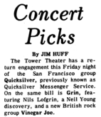 Quicksilver / Grin / vinegar joe on Mar 16, 1973 [484-small]