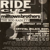 Pixies / Ride / CUD / Milltown Brothers / The Boo Radleys on Jun 8, 1991 [508-small]