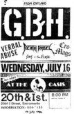 G.B.H. / Verbal Abuse / Cro-Mags / Death Angel / Sins of the Flesh on Jul 16, 1986 [621-small]