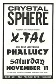 Crystal Sphere / X-Tal / Phallucy on Nov 11, 1989 [627-small]