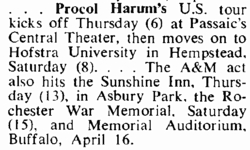 Procol Harum / Wild Turkey / Thulcandra on Apr 13, 1972 [704-small]