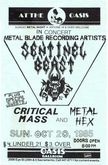 Sentinel Beast / Critical Mass / Metal Hex on Oct 20, 1985 [737-small]