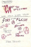 Life Sentence / Token Entry / Identity Crisis / Sins of the Flesh / Neo-Nate on Jul 23, 1986 [738-small]