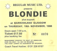 Blondie / The Supernaturals on Nov 19, 1998 [816-small]