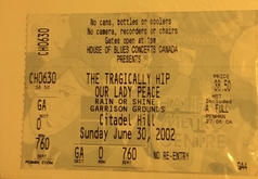 The Tragically Hip / Our Lady Peace / Sarah Harmer / Crush / Buck 65 on Jun 30, 2002 [932-small]