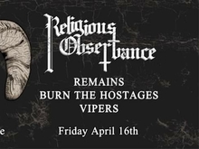 Religious Observance / Remains / Burn The Hostages / Vipers on Apr 16, 2021 [939-small]
