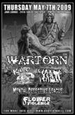 Wartorn / Knifethruhead / Choose Your Poison / Mental Defective League / Flower Violence on May 7, 2009 [998-small]