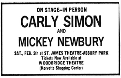 carly simon / Mickey Newbury on Feb 5, 1972 [447-small]