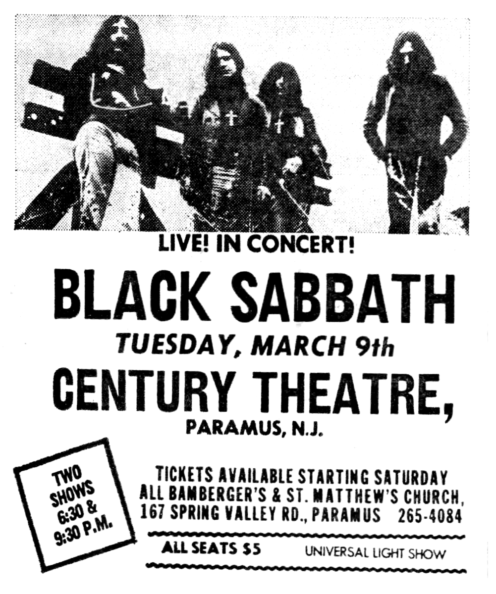 Concert History of Century Theatre Paramus, New Jersey, United States Concert Archives