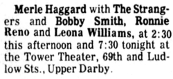 Merle Haggard & The Strangers / Ronnie Reno & Leona Williams / Tigar Bell / Bobby Smith on Apr 25, 1976 [864-small]