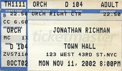 Jonathan Richman / Vic Chesnutt on Nov 11, 2002 [256-small]