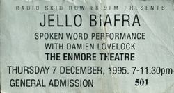 tags: Ticket - Jello Biafra / Damien Lovelock on Dec 7, 1995 [272-small]