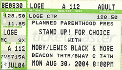 Lou Reed / Joan Osborne / Moby / Lewis Black / Nellie McKay / Patrice on Aug 30, 2004 [273-small]
