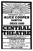 Alice Cooper / Hampton / The Grease Band on Jul 1, 1971 [412-small]