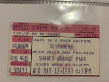 Testament / Green Jello / Pro-Pain on May 12, 1993 [519-small]