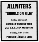 The Allniters / QED / The Seamonsters on Mar 9, 1984 [578-small]