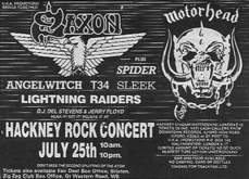 Saxon / Motorhead / Spider / T34 / Sleek / Lightning Raiders on Jul 25, 1982 [594-small]