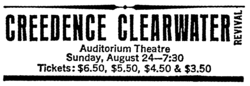 Creedence Clearwater Revival on Aug 24, 1969 [696-small]