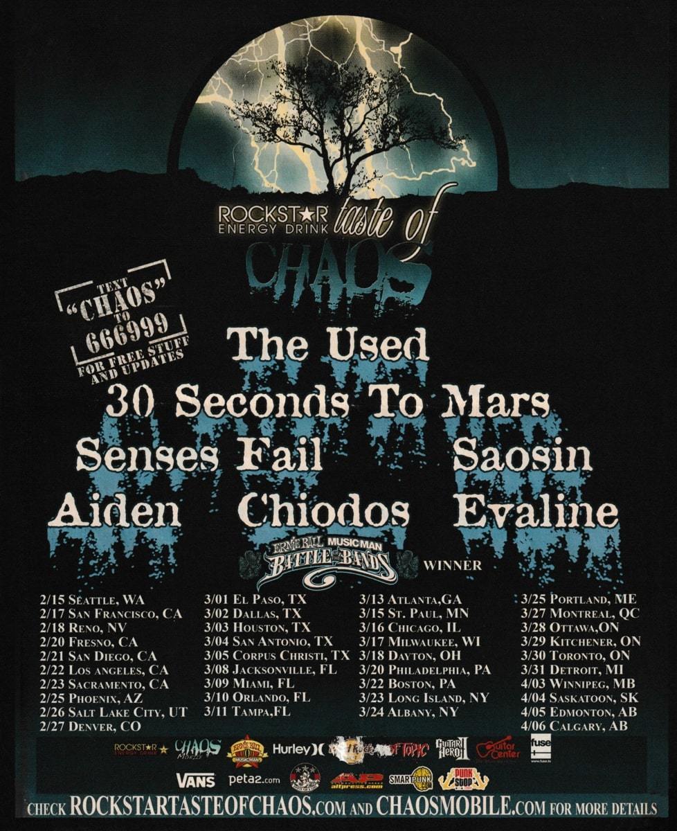 The Used's 2007 Concert & Tour History | Concert Archives