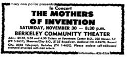 Frank Zappa / The Mothers Of Invention on Nov 30, 1968 [906-small]