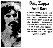 Frank Zappa / Boz Scaggs on Apr 19, 1970 [908-small]