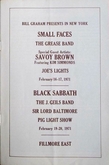 Black Sabbath / The J. Geils Band / Sir Lord Baltimore on Feb 19, 1971 [998-small]