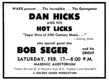 Dan Hicks & His Hot Licks / Bob Seger on Feb 17, 1973 [002-small]