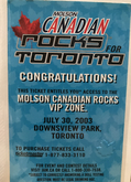 The Rolling Stones / AC/DC / Justin Timberlake / The Flaming Lips / Rush / The Guess Who / Sam Roberts / Blue Rodeo / The Isley Brothers / Sass Jordan / Sarah Harmer / The Tea Party / La Chicane / Kathleen Edwards / Jeff Healey / Blues Brothers on Jul 30, 2003 [071-small]