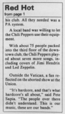 From "The Independent Florida Alligator", Monday, Sept. 8, 1986, p. 2, Red Hot Chili Peppers / The Preachers on Sep 5, 1986 [260-small]