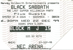 Black Sabbath / System of a Down / Godsmack / Drain on Dec 22, 1999 [390-small]
