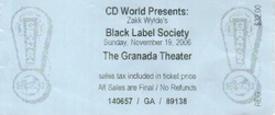 Black Label Society / Black Stone Cherry / Priestess on Nov 19, 2006 [750-small]