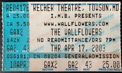 The Wallflowers / Ron Sexsmith on Apr 17, 2003 [940-small]
