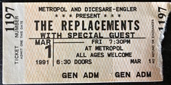 The Replacements / The Connells on Mar 1, 1991 [957-small]