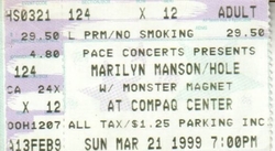 Marilyn Manson / Hole / Monster Magnet on Mar 21, 1999 [968-small]