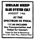 Uriah Heep / Blue Oyster Cult / Atlanta Rhythm Section on Aug 14, 1975 [078-small]