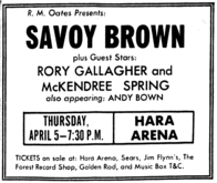 savoy brown / Rory Gallagher / mckendree spring on Apr 5, 1973 [084-small]
