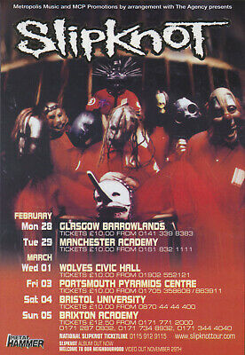 slipknot tour 2000