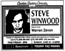 Steve Winwood / Warren Zevon on Jun 21, 1991 [463-small]
